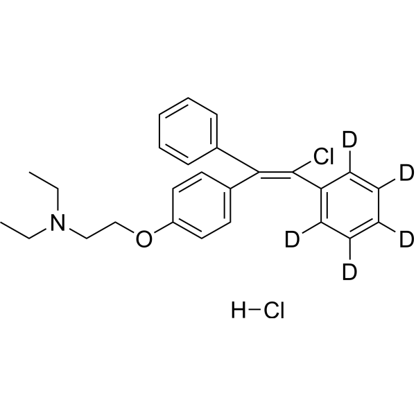 Clomifene-d5 hydrochloride (Clomiphene-d5 (hydrochloride)) 1346606-66-3